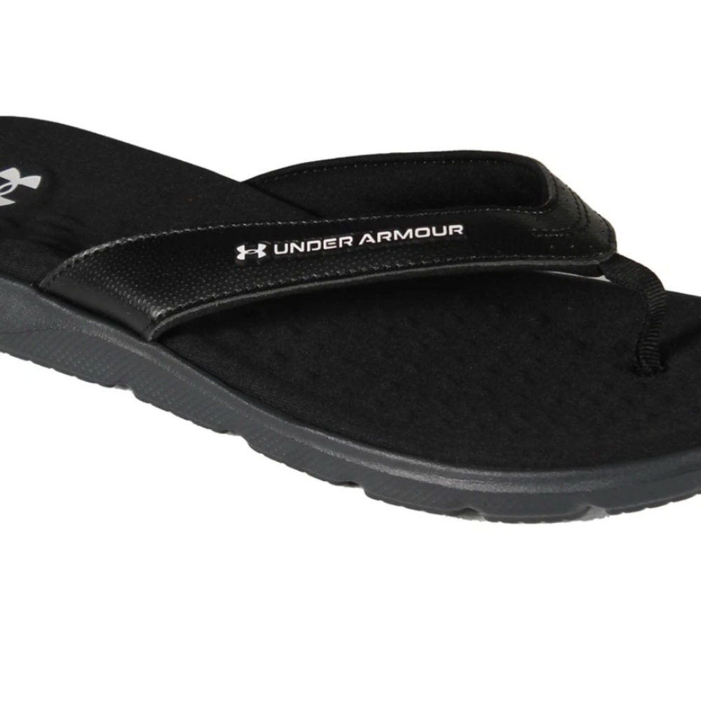 Under Armour Women’s Ignite Pro Marbella Sandal Flip Flop - Black - NEW - Picture 6 of 7